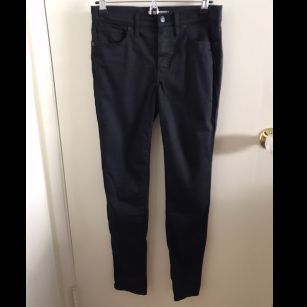 Madewell black high rise skinny pants sz 28